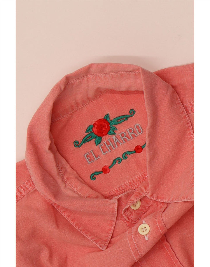 Camisa masculina EL CHARRO grande rosa