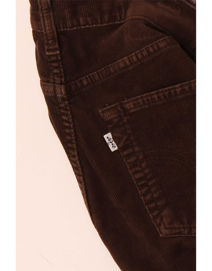 Calça masculina de veludo cotelê Levi's W28 L29 marrom