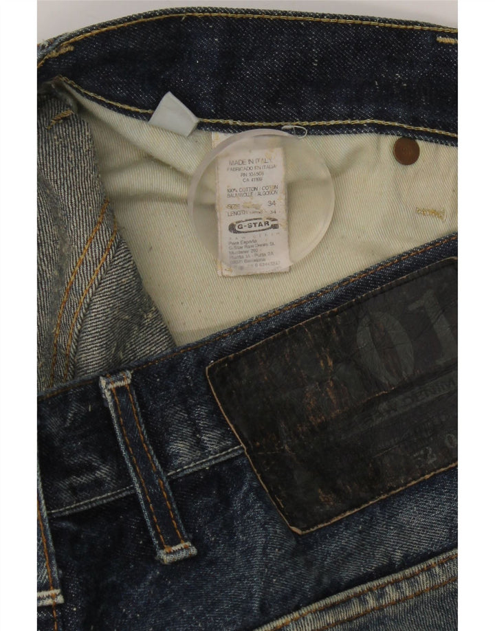 Shorts jeans masculino G-Star W34 grande algodão azul