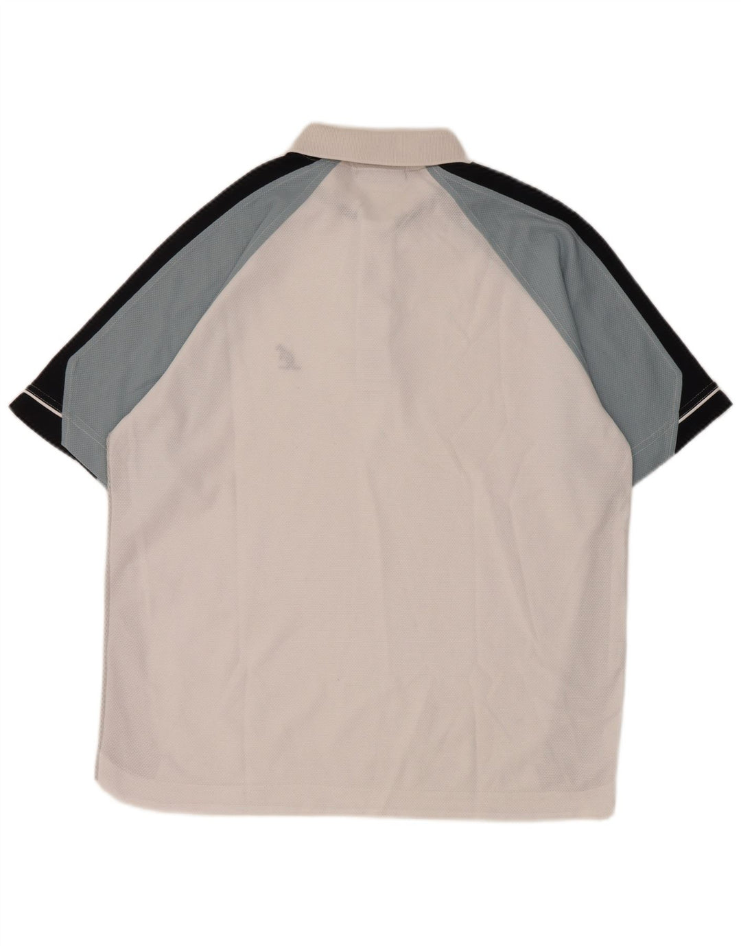 Camisa polo masculina AUSTRALIAN L'ALPINA grande bloco colorido branco de poliéster