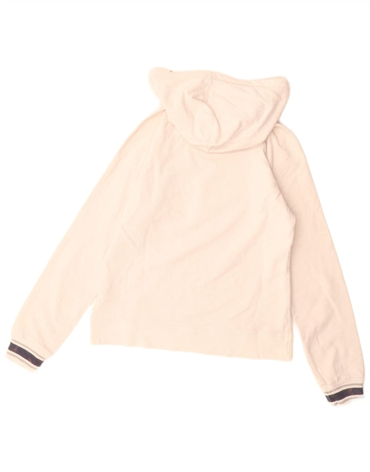 Jumper feminino com capuz gráfico CONVERSE UK 12 algodão branco médio