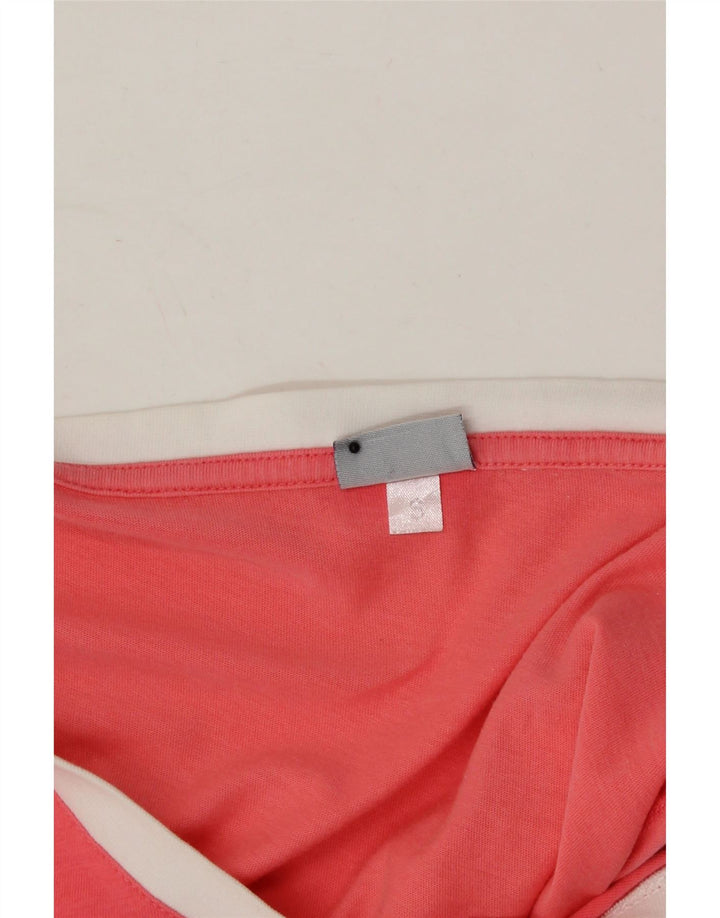 ASICS Womens T-Shirt Top UK 10 Small Pink Cotton Vintage Asics and Second-Hand Asics from Messina Hembry 