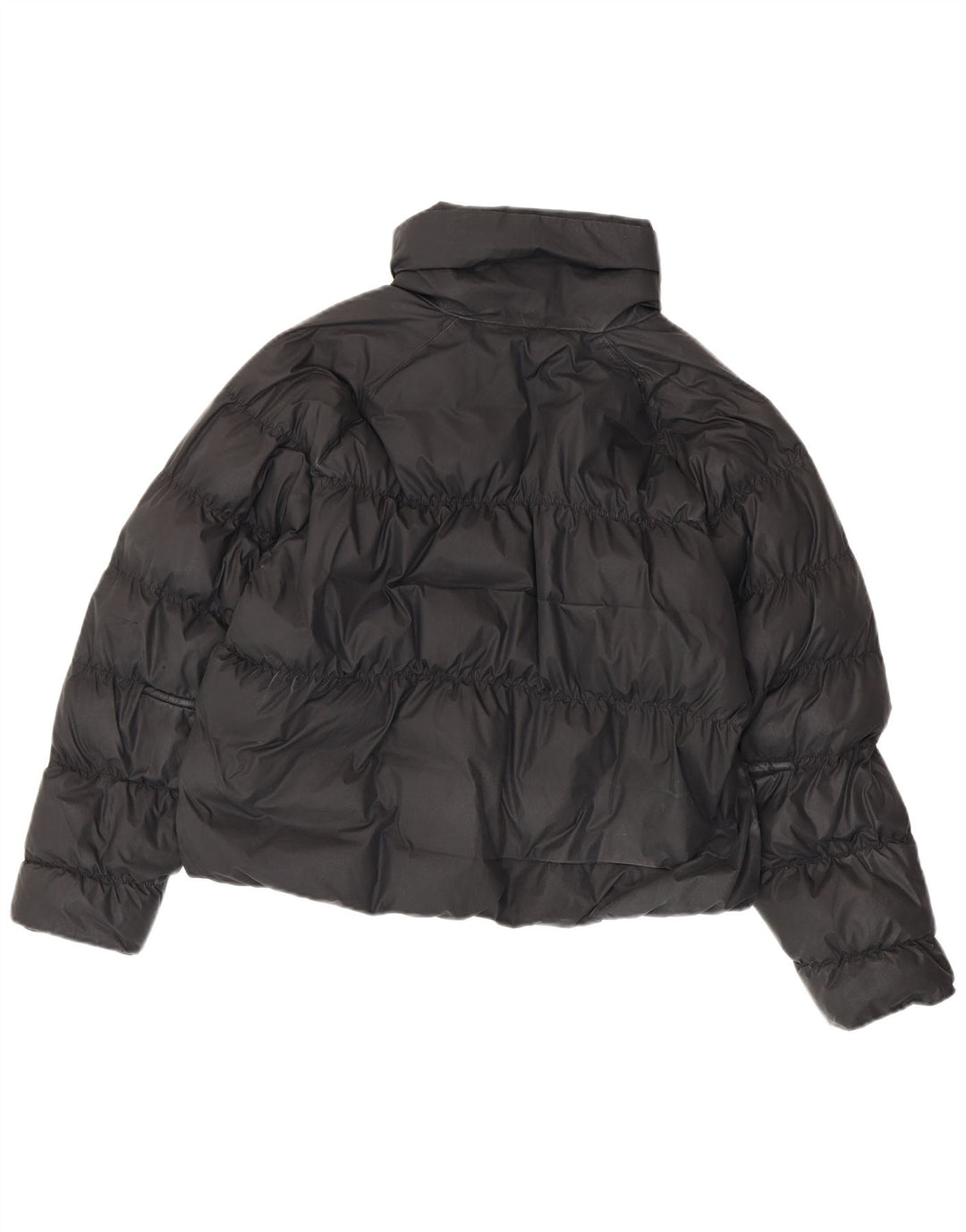 Jaqueta Nike Feminina Crop Oversized Acolchoada UK 10 Pequena Poliéster Preta