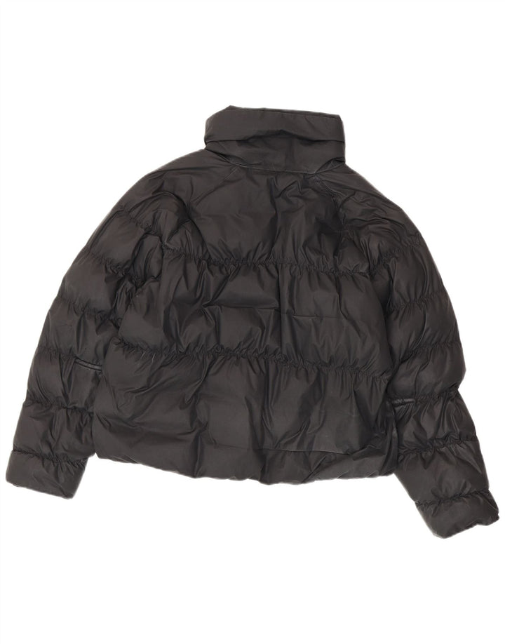 Jaqueta Nike Feminina Crop Oversized Acolchoada UK 10 Pequena Poliéster Preta