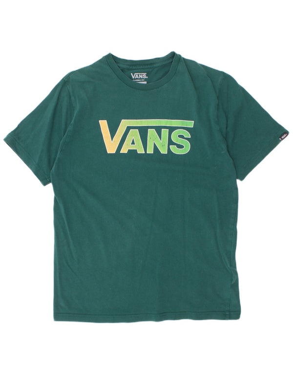 Camiseta Vans Boys Classic Fit Graphic 12-13 Anos Grande Algodão Verde