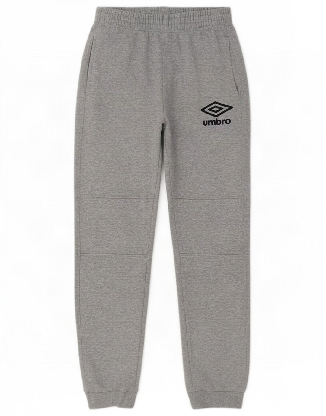 Umbro Calça de treino masculina Joggers cinza médio algodão manchado
