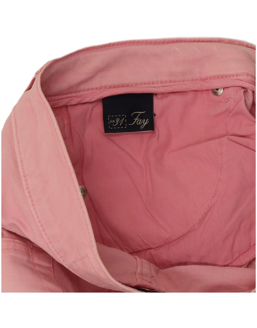 Calça jeans reta feminina Fay W31 L27 algodão rosa