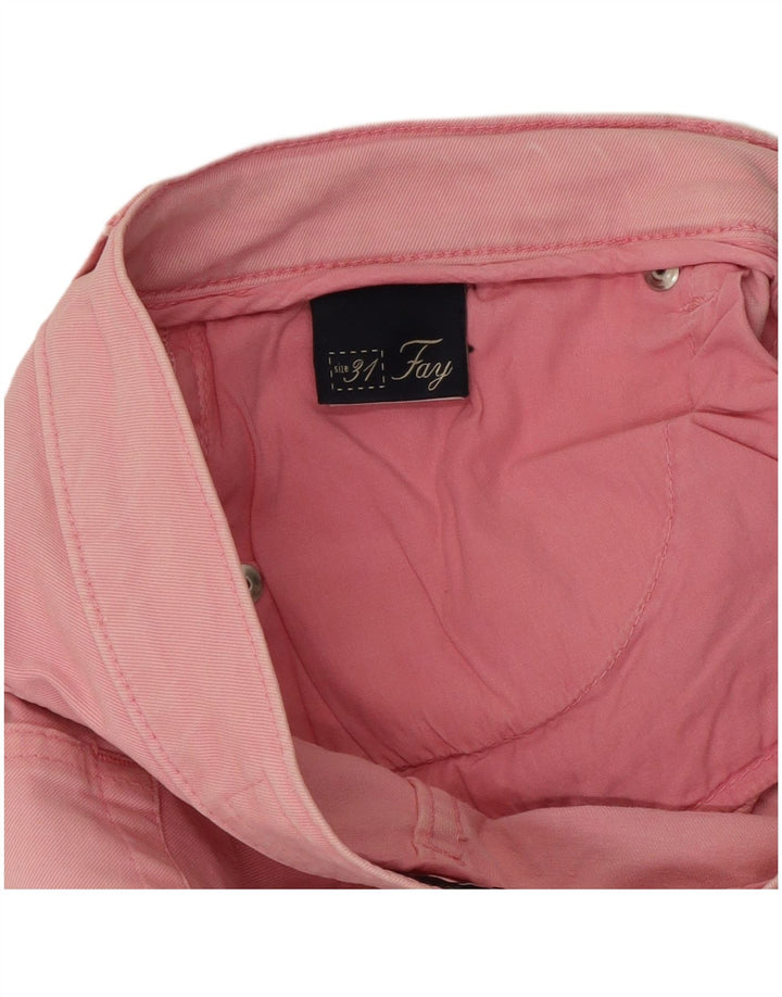 Calça jeans reta feminina Fay W31 L27 algodão rosa