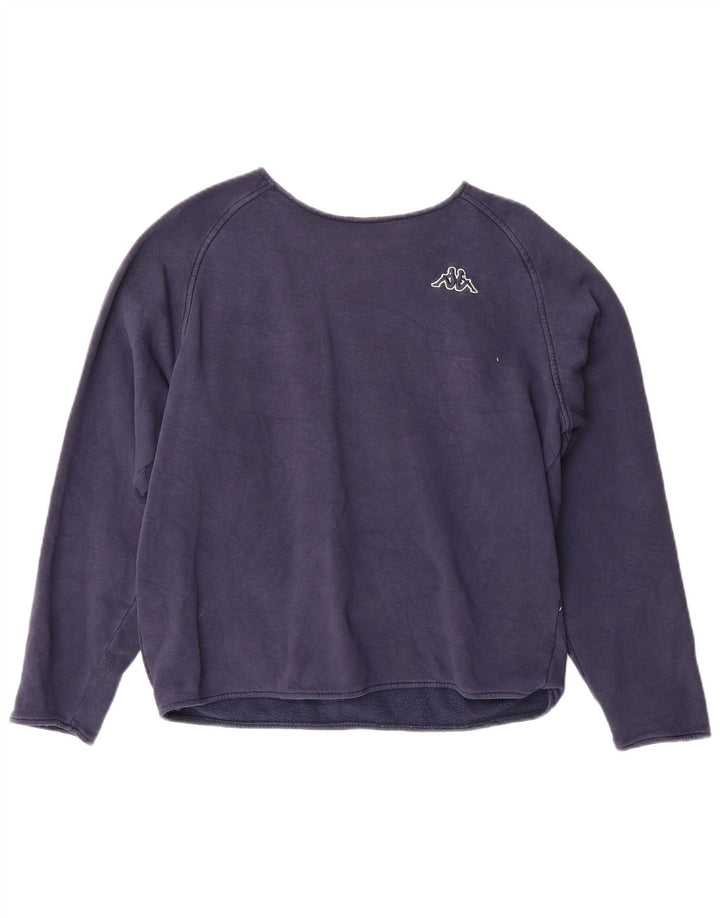 KAPPA moletom feminino jumper UK 14 médio roxo