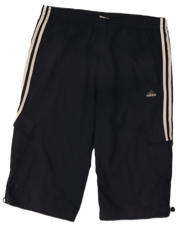 Adidas Mens Cargo Sport Shorts Pequeno Azul Marinho