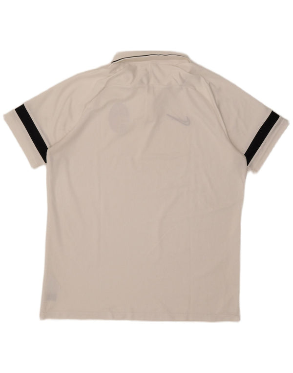 Nike Mens Ascoli Calcio 1898 Polo Shirt XL Branco Colourblock Poliéster