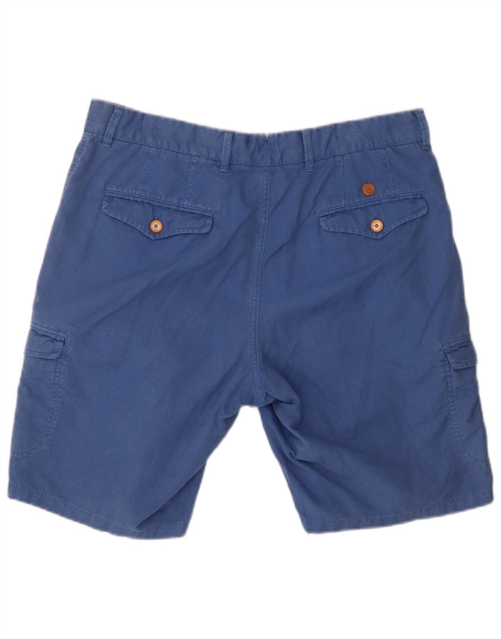 Shorts cargo masculino Massimo Dutti EU 42 grande W32 azul