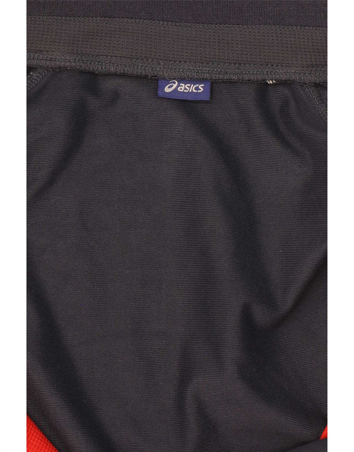 Suéter Asics masculino com capuz e zíper XL azul marinho bloco colorido