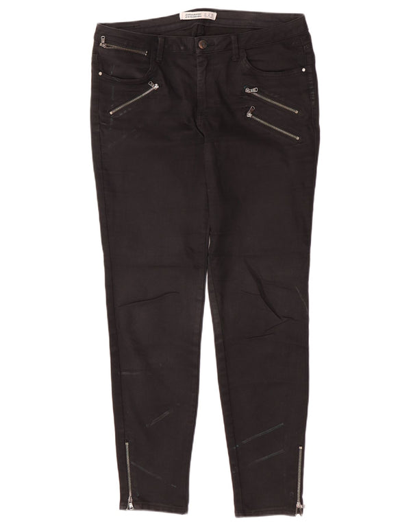 Zara Jeans Skinny Feminino EU 42 Grande W32 L28 Preto