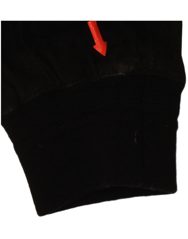 Jaqueta bomber de camurça masculina vintage IT 54 2XL couro preto