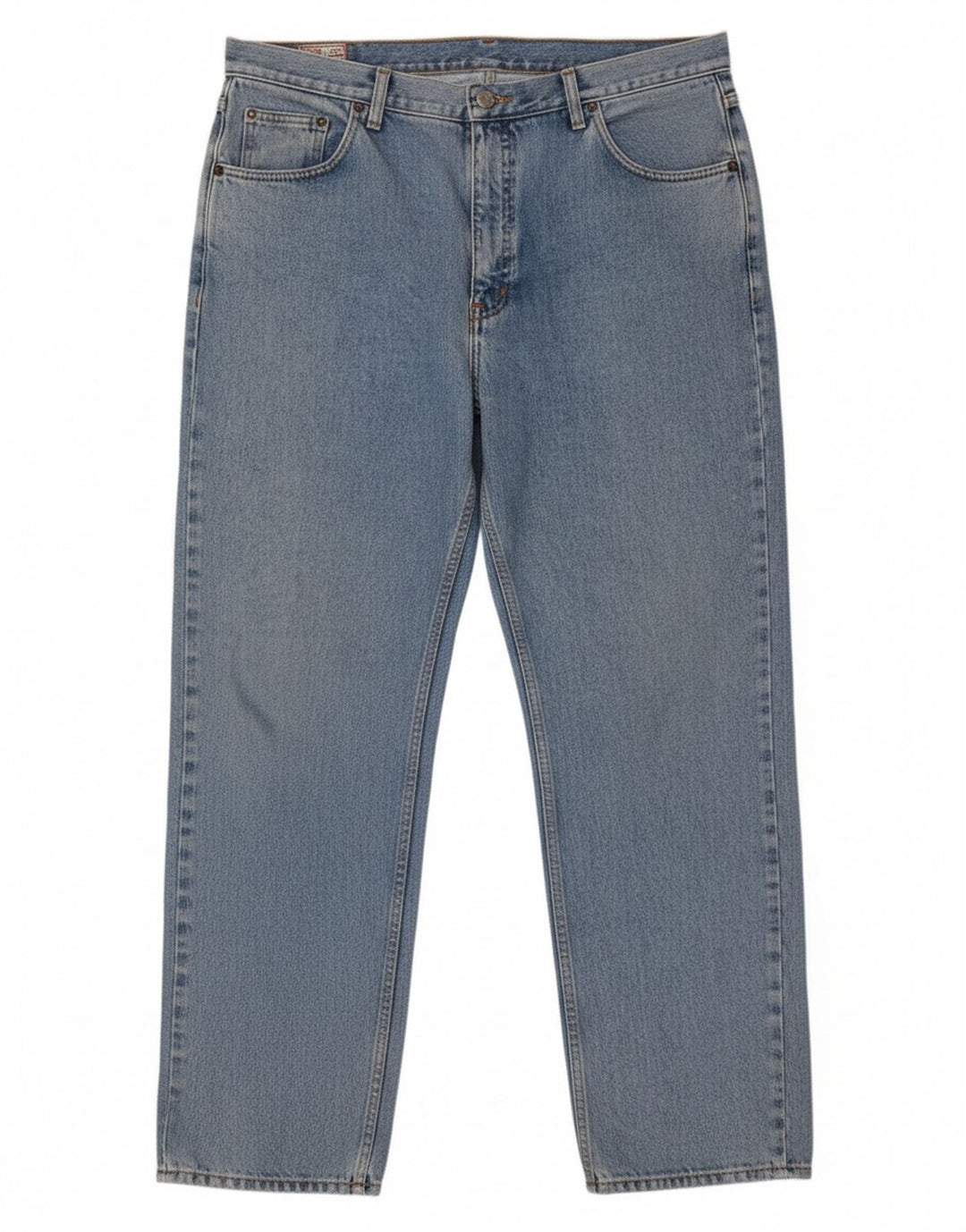 Rifle Mens Straight Jeans W40 L30 Azul Algodão