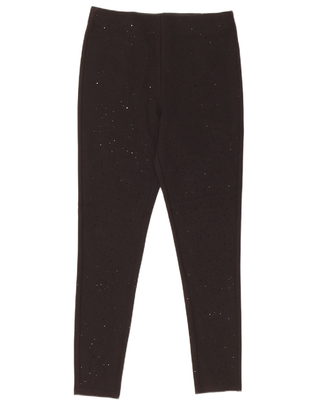 Leggings femininas Zara UK 10 pequenas viscose preta