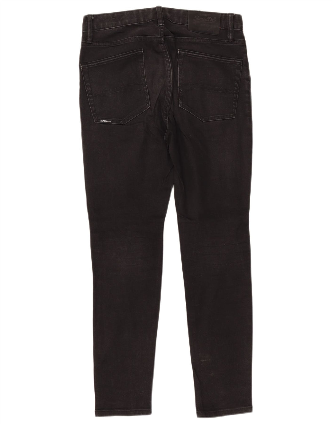 Jeans skinny masculino Superdry W30 L30 algodão preto