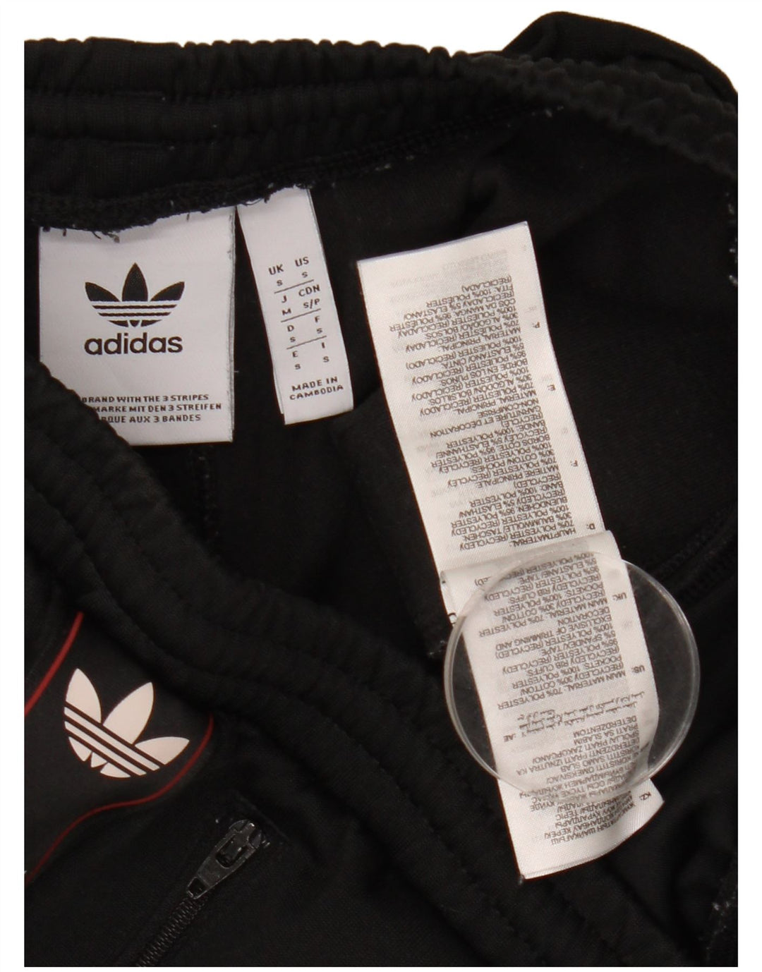 Adidas Mens Graphic Treino Calça Joggers Pequeno Poliéster Preto