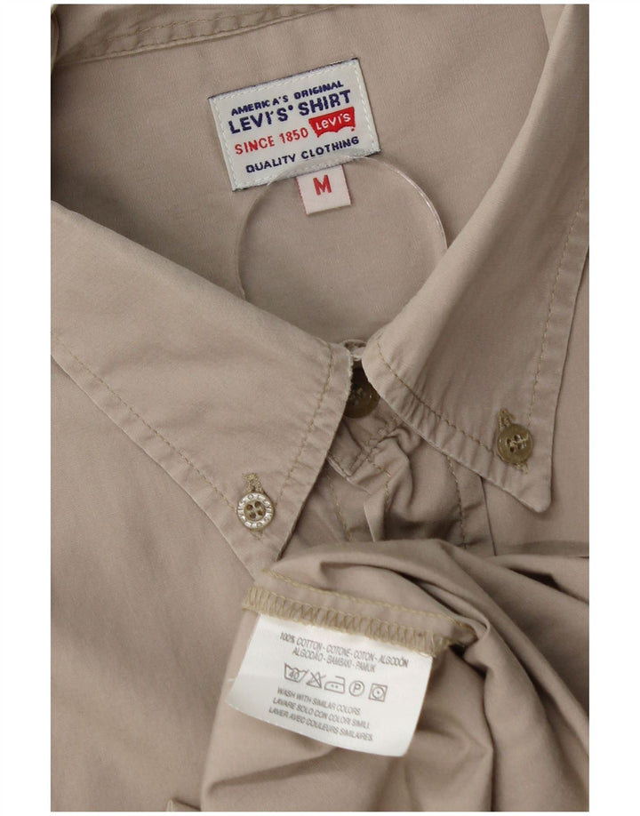 Camisa masculina Levi's cinza médio algodão