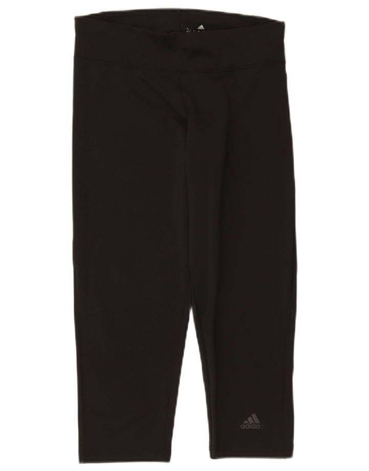 Adidas Womens Climalite Capri Leggings UK 8/10 Pequeno Preto
