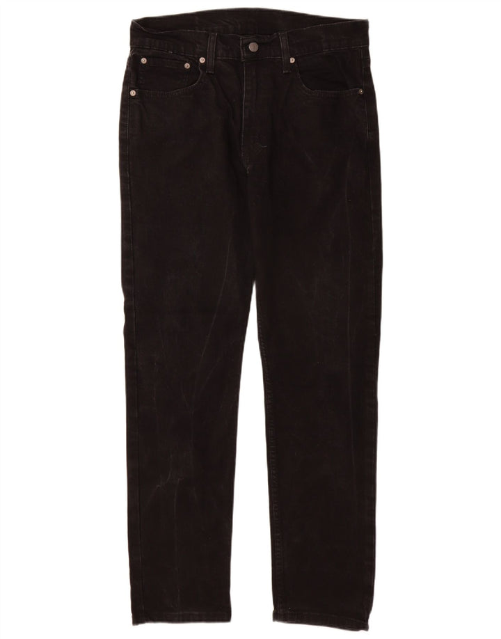 Levi's Masculino 502 Tapered Jeans W32 L32 Algodão Preto