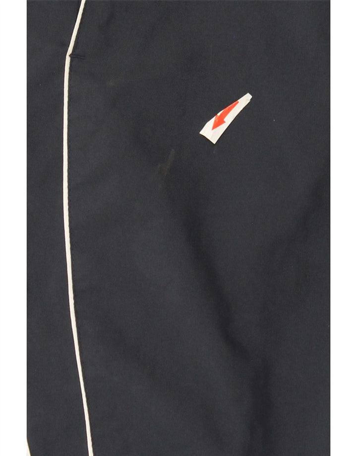 Calça de treino masculina Adidas Joggers grande poliéster listrado azul marinho