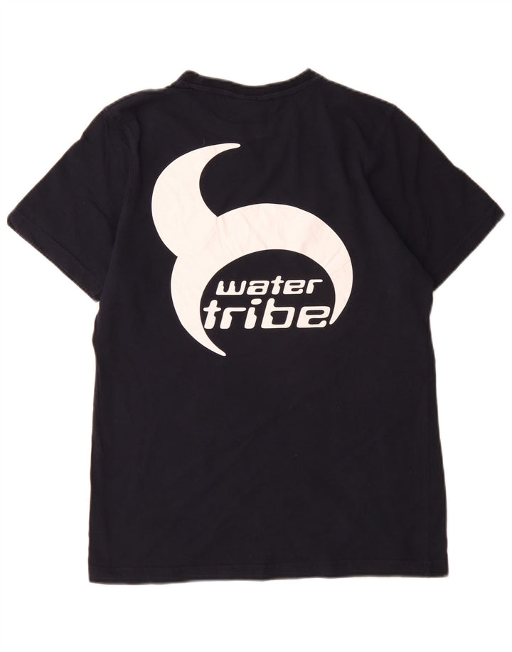 Camiseta gráfica masculina Slam Top médio algodão azul marinho