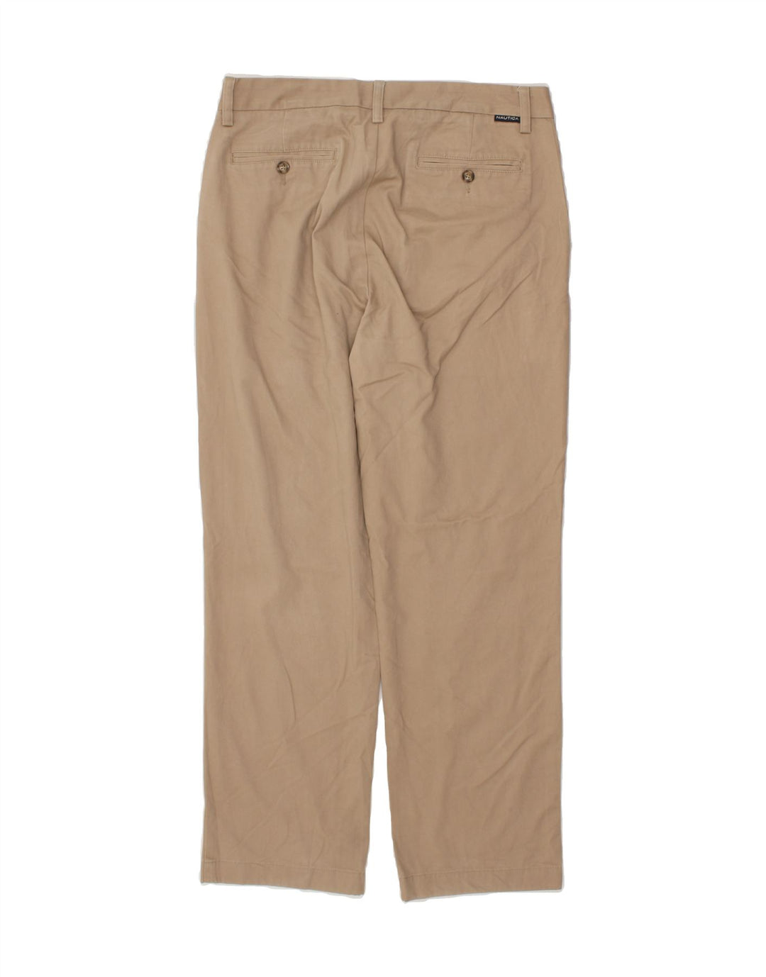 NAUTICA Mens Clipper Straight Chino Trousers W33 L30  Beige Cotton Vintage Nautica and Second-Hand Nautica from Messina Hembry 