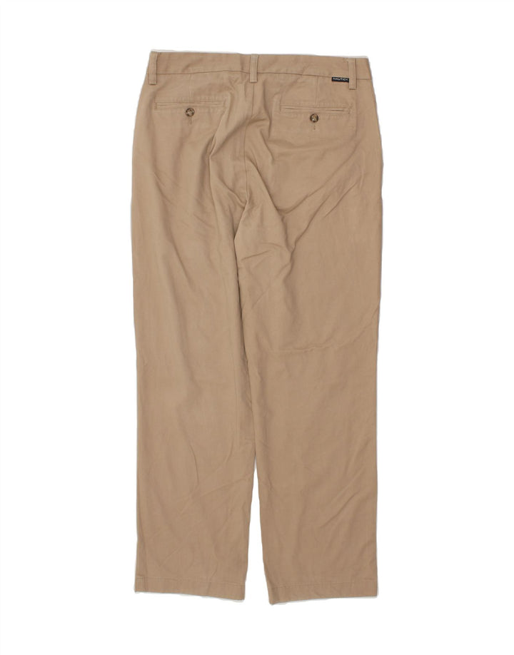 NAUTICA Mens Clipper Straight Chino Trousers W33 L30  Beige Cotton Vintage Nautica and Second-Hand Nautica from Messina Hembry 
