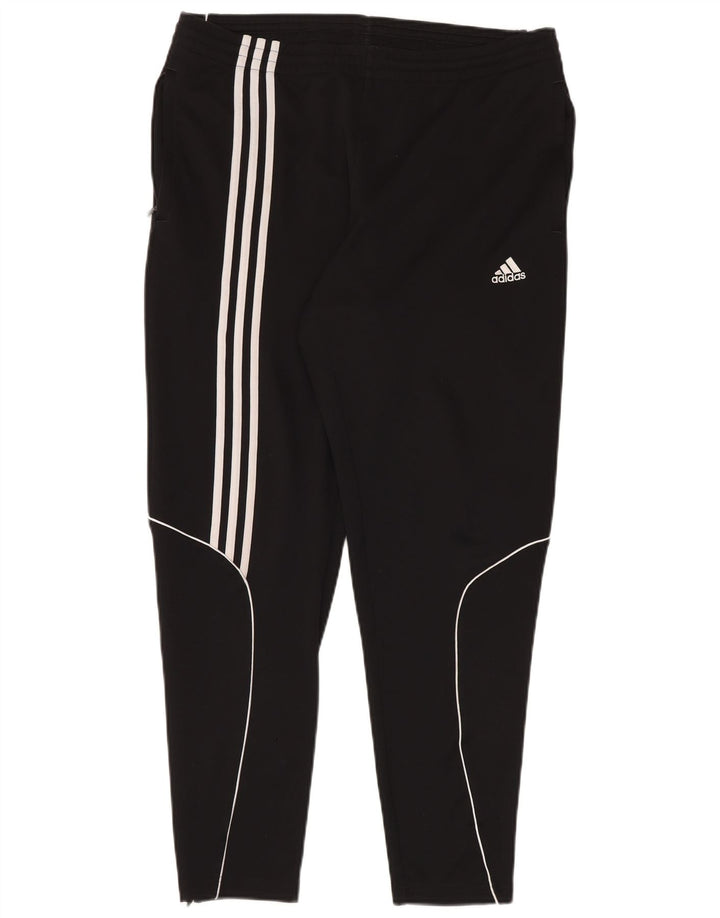 Calça de treino masculina Adidas grande poliéster preto