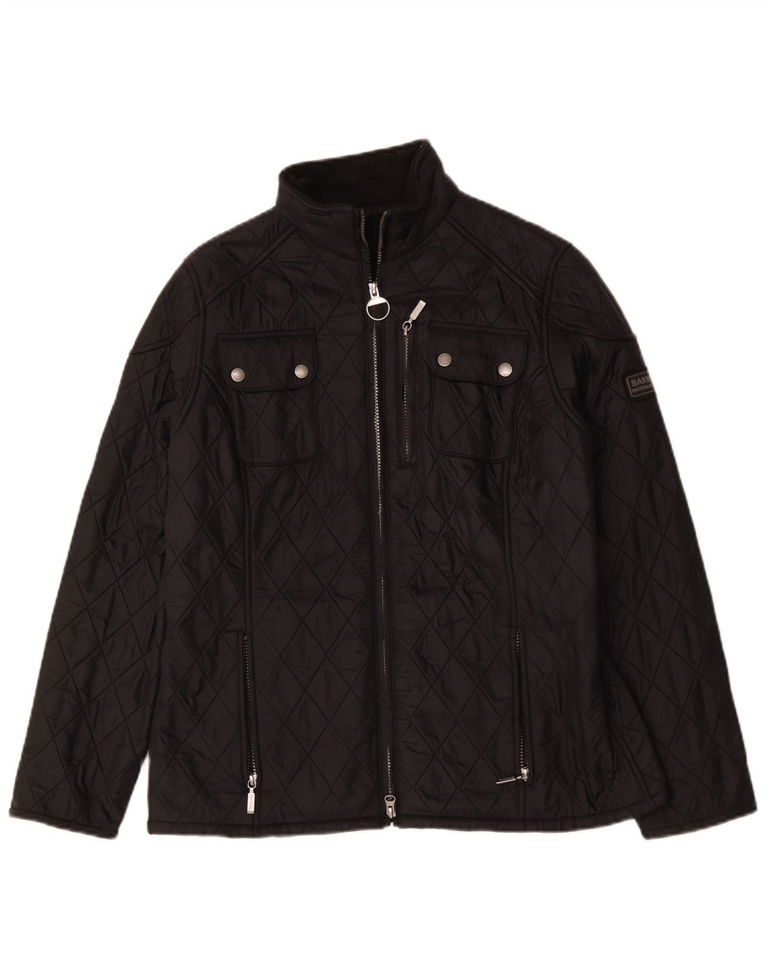 Jaqueta acolchoada feminina BARBOUR UK 16 grande preta