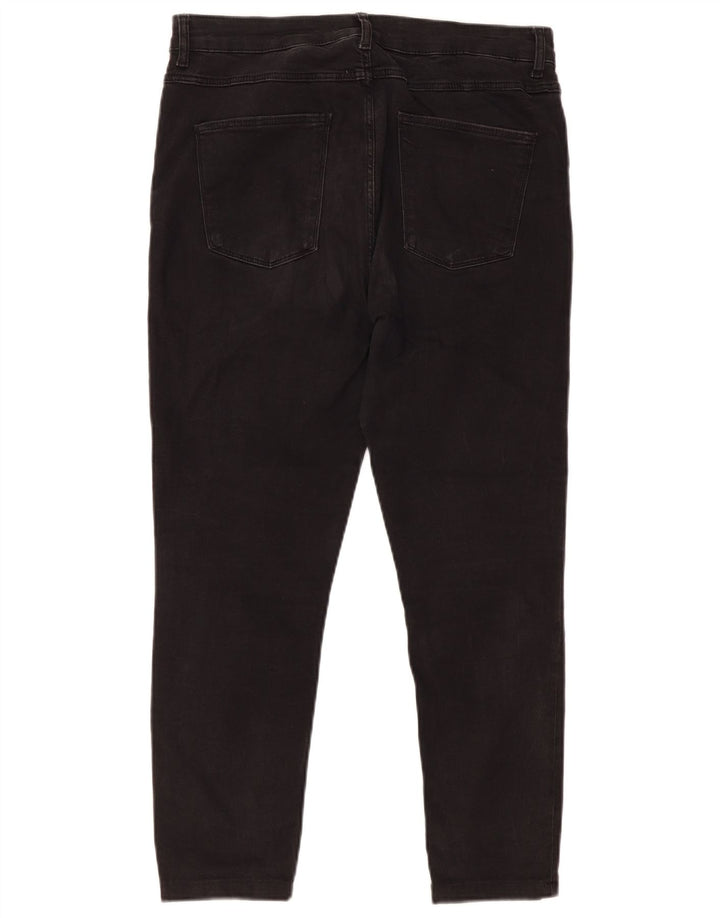 Zara Jeans Slim Feminino EU 44 XL W34 L24 Preto