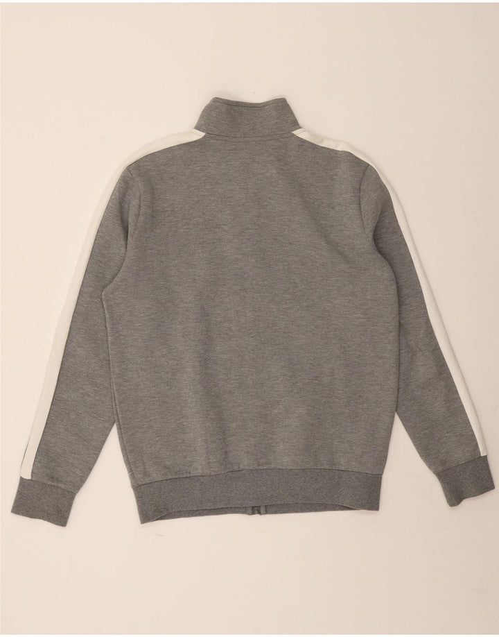 Puma Mens Tracksuit Top Jacket Grande Cinza Colorblock Algodão