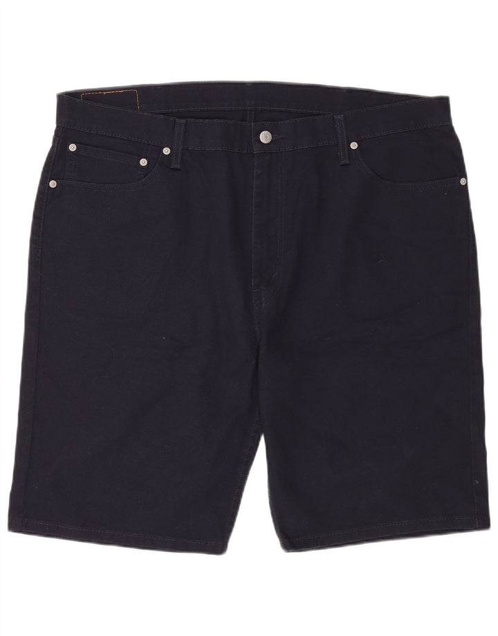 LEVI'S Mens 505 Denim Shorts W40 XL Navy Blue Cotton