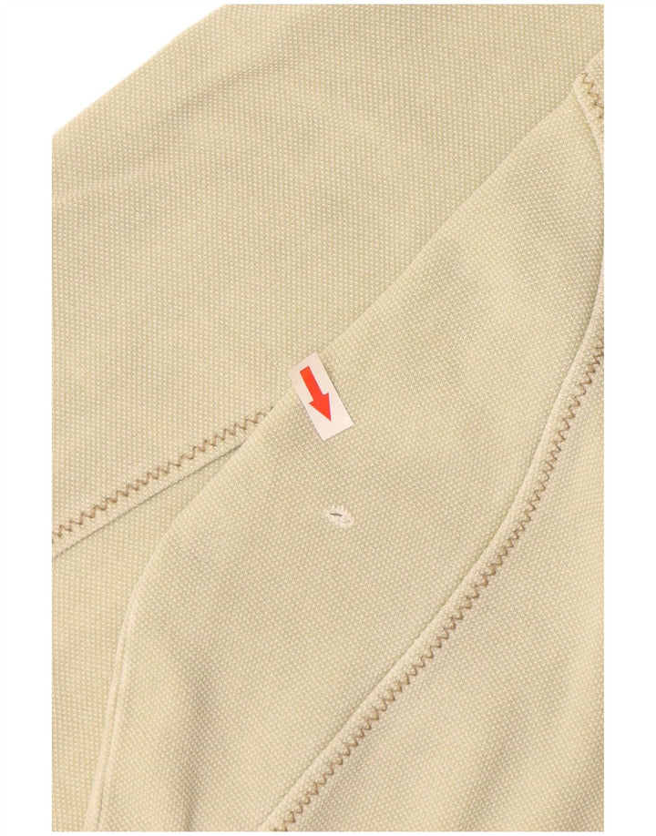 Fat Face Masculino Zip Neck Moletom Jumper XL Algodão Bege