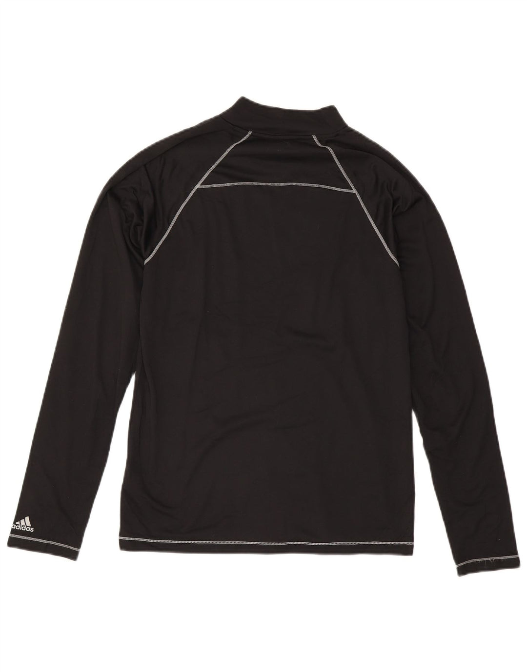 Adidas Mens Top Manga Longa Pequeno Esporte Preto Poliéster