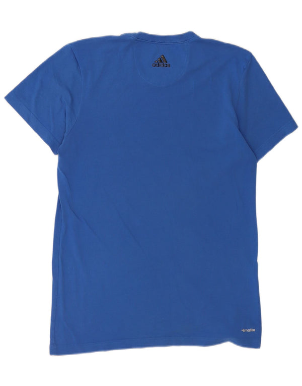 Camiseta Adidas Masculina Climalite Graphic Top Azul Médio