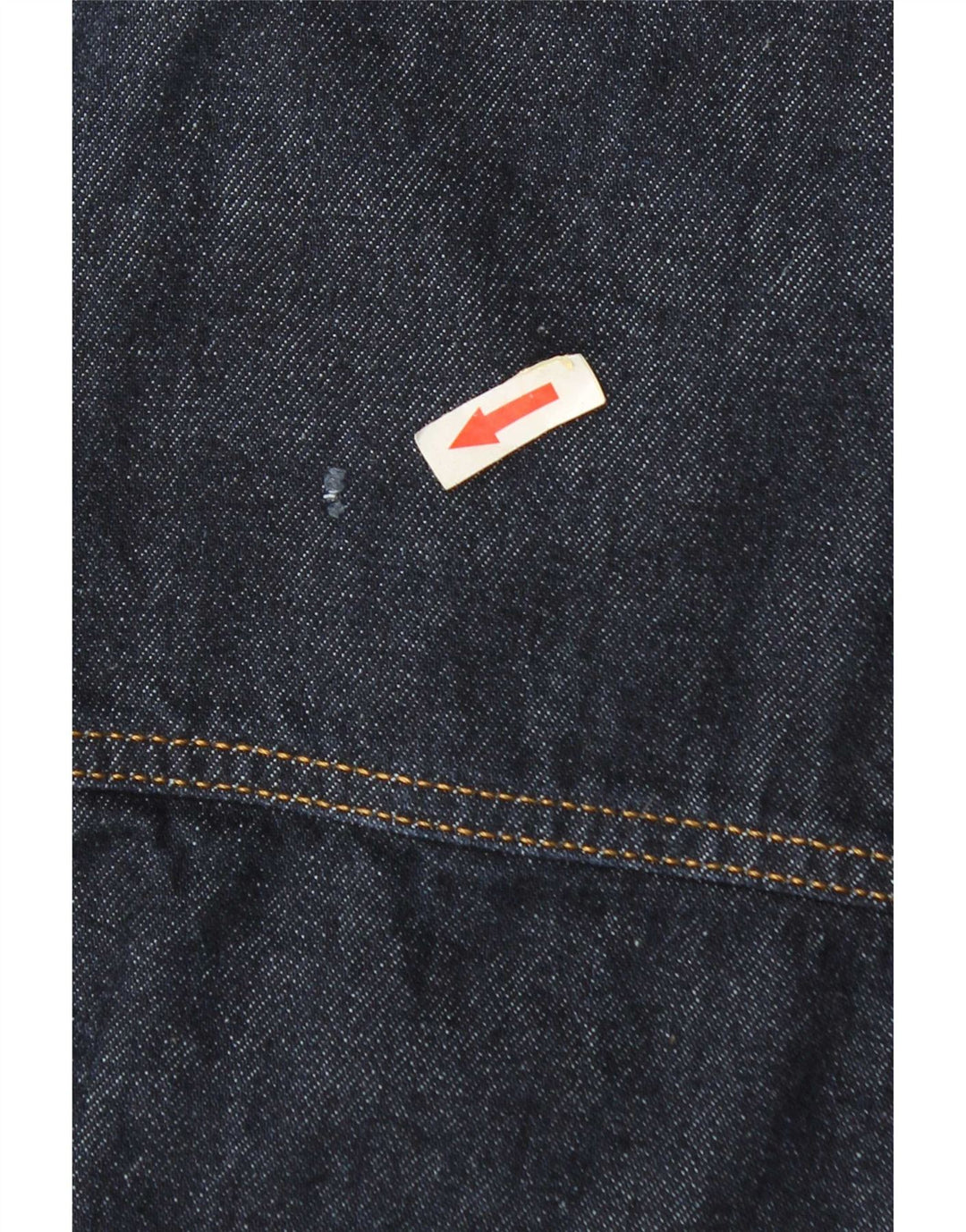 Jaqueta jeans masculina Zara UK 42 XL azul marinho poliéster