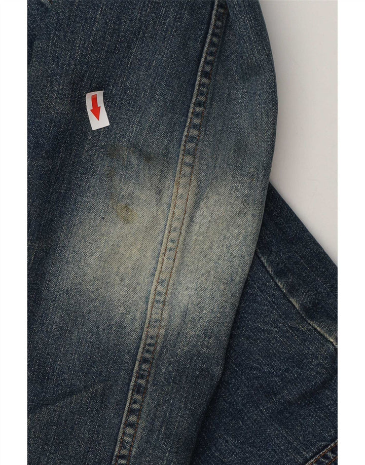 Jaqueta jeans feminina Sherpa Liu Jo Reino Unido 10 algodão azul pequeno