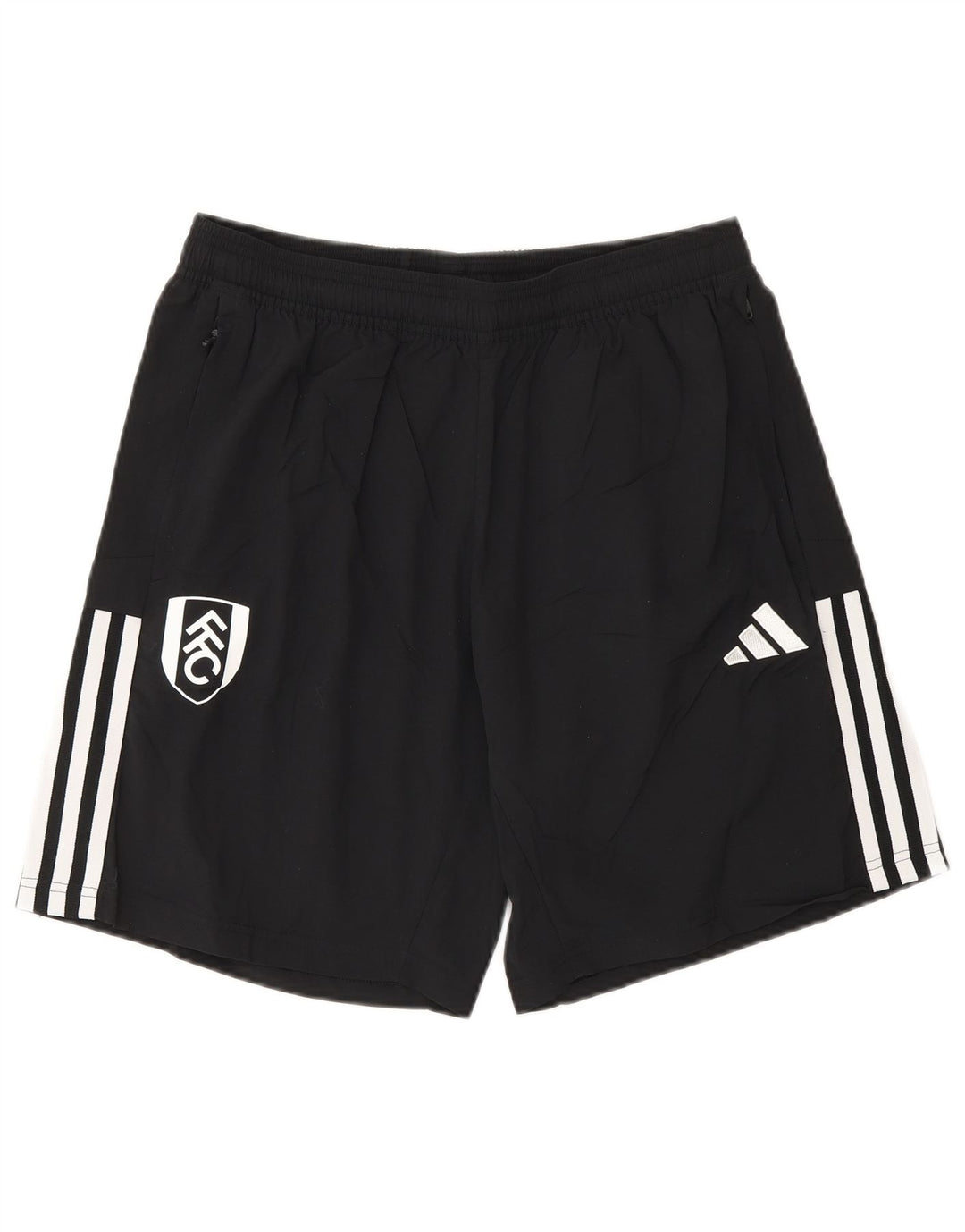 Shorts esportivos gráficos masculinos Adidas médio preto poliéster
