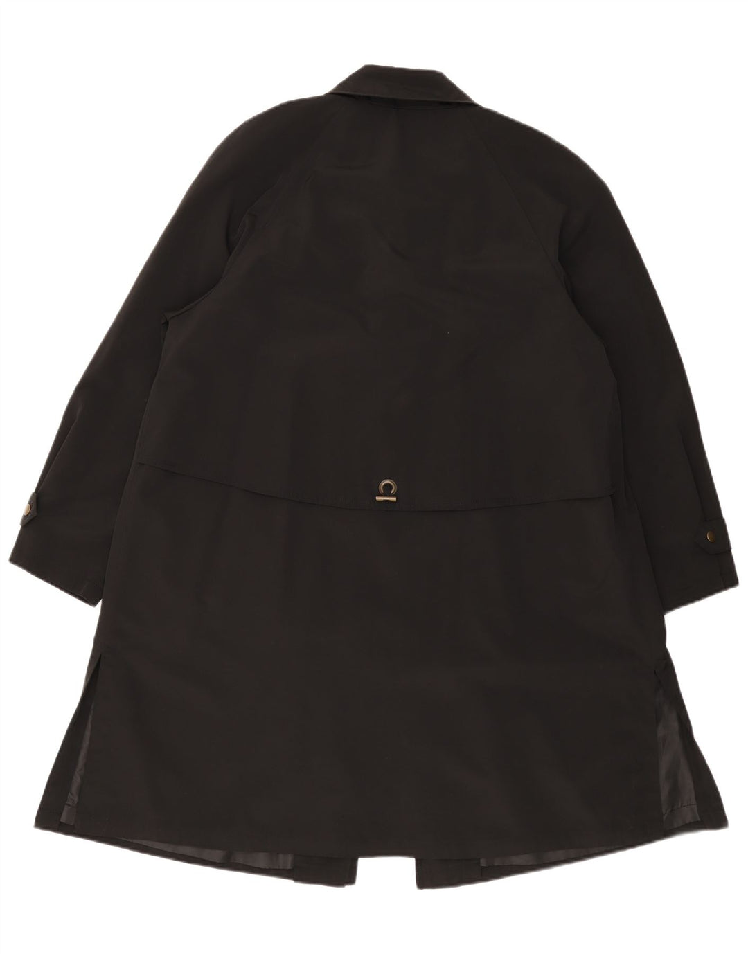 Sobretudo feminino Hamells solto UK 12 médio preto poliéster clássico