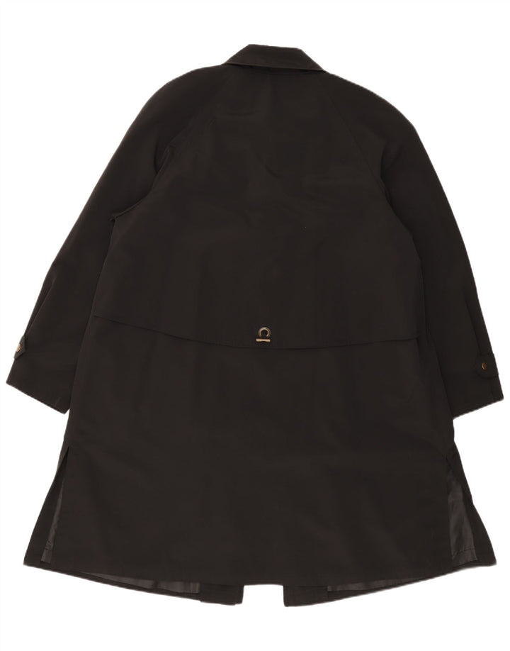 Sobretudo feminino Hamells solto UK 12 médio preto poliéster clássico