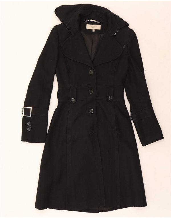 Sobretudo feminino Karen Millen UK 8 pequeno lã preta