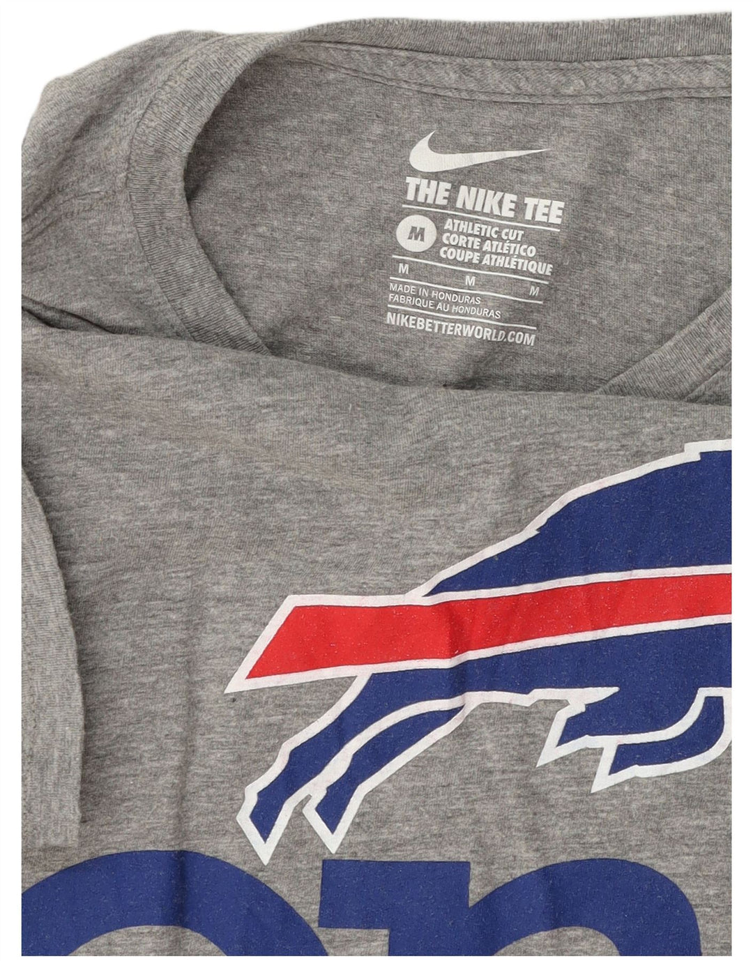 Camiseta Nike Masculina Buffalo Bills Graphic Top Cinza Médio Salpicado