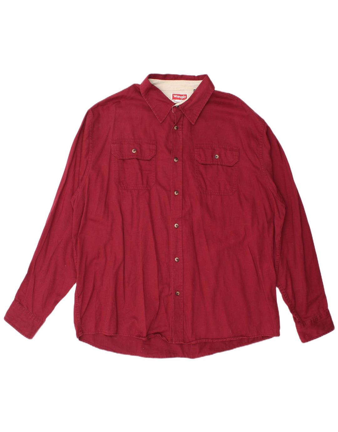 Camisa masculina Wrangler XL algodão Borgonha