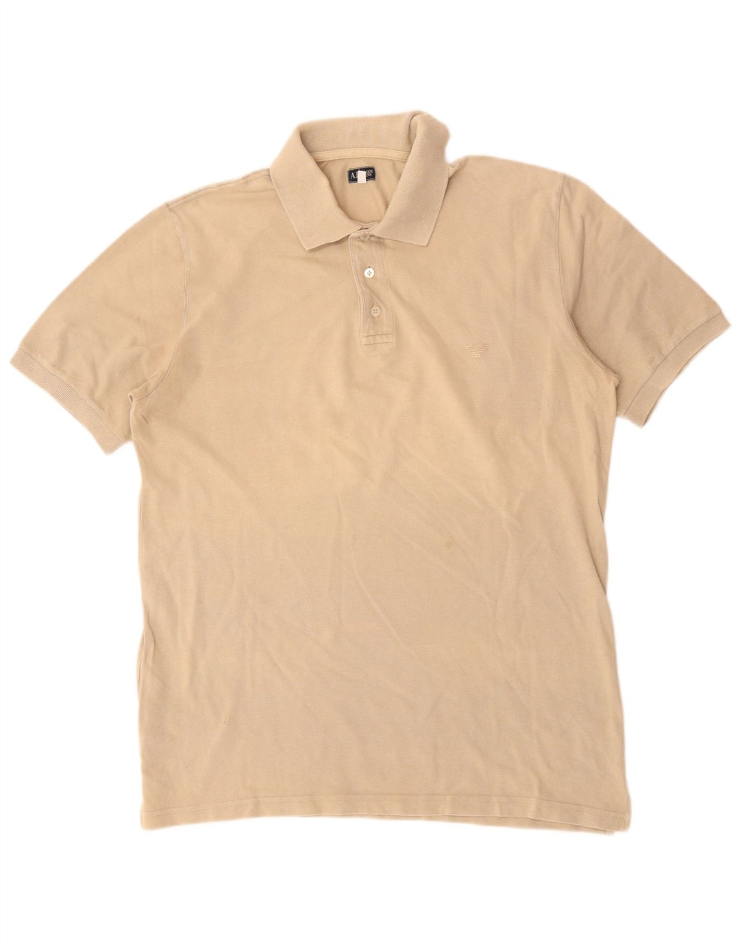 Camisa polo masculina Armani grande algodão bege