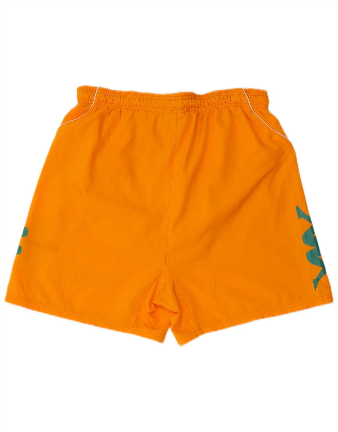 KAPPA Mens Graphic Sport Shorts Médio Laranja Poliéster
