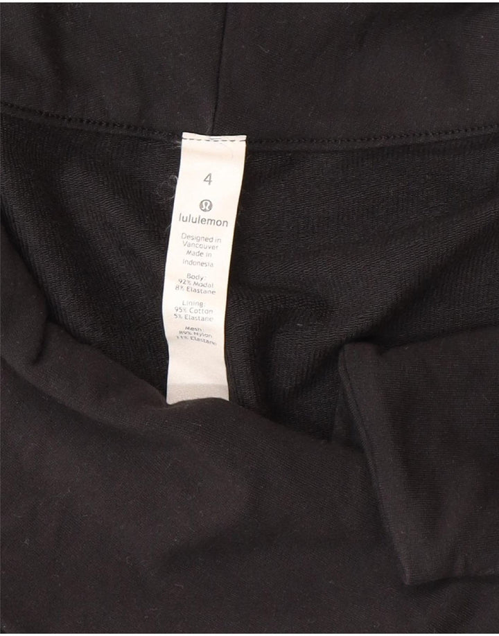 Lululemon Jaqueta feminina de agasalho US 4 pequeno modal preto