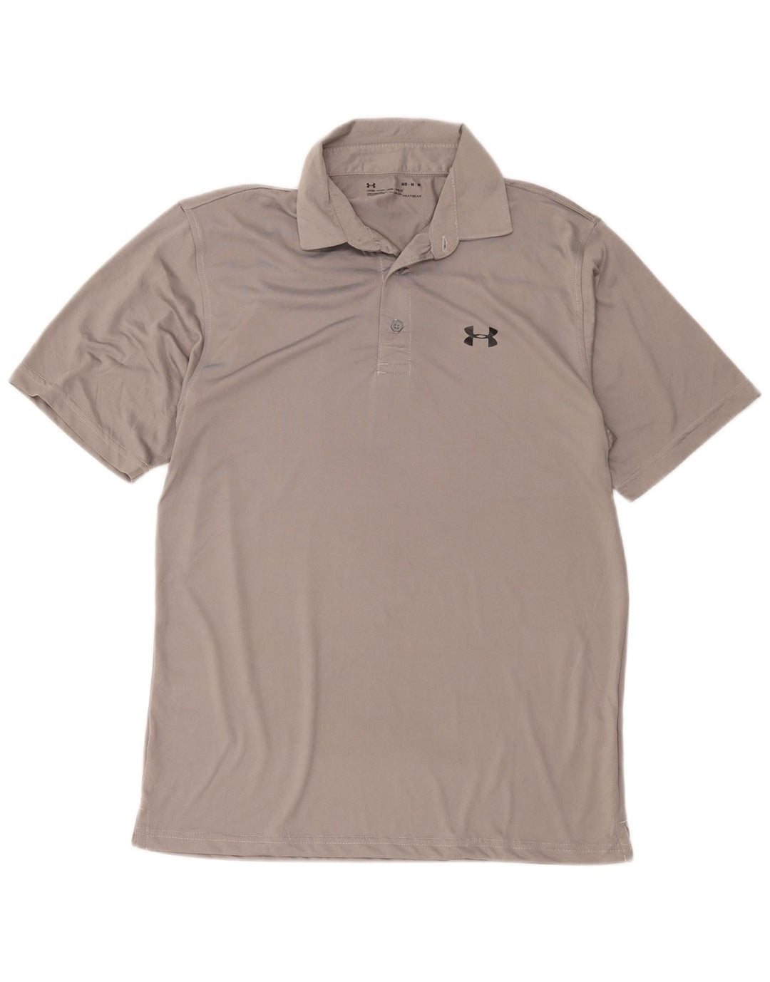 Camisa polo masculina Under Armour Heat Gear poliéster cinza médio
